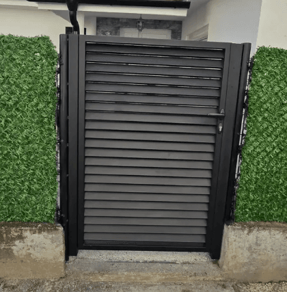 Aluminum doors built to the exact opening dimensions
