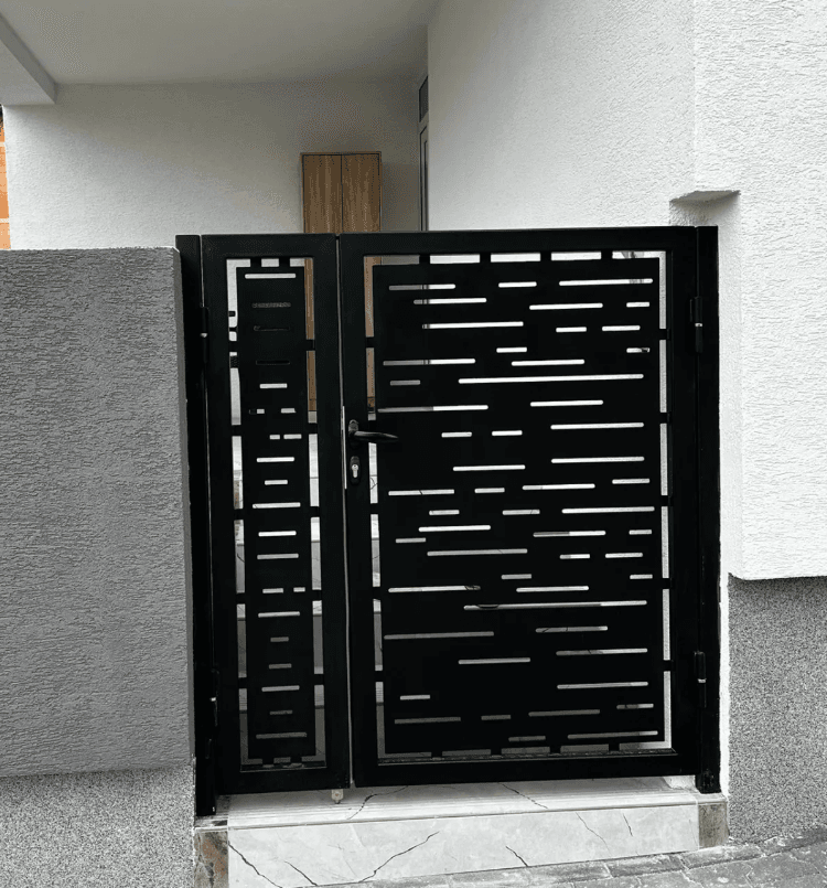 Steel doors with CNC machining and precise finishing