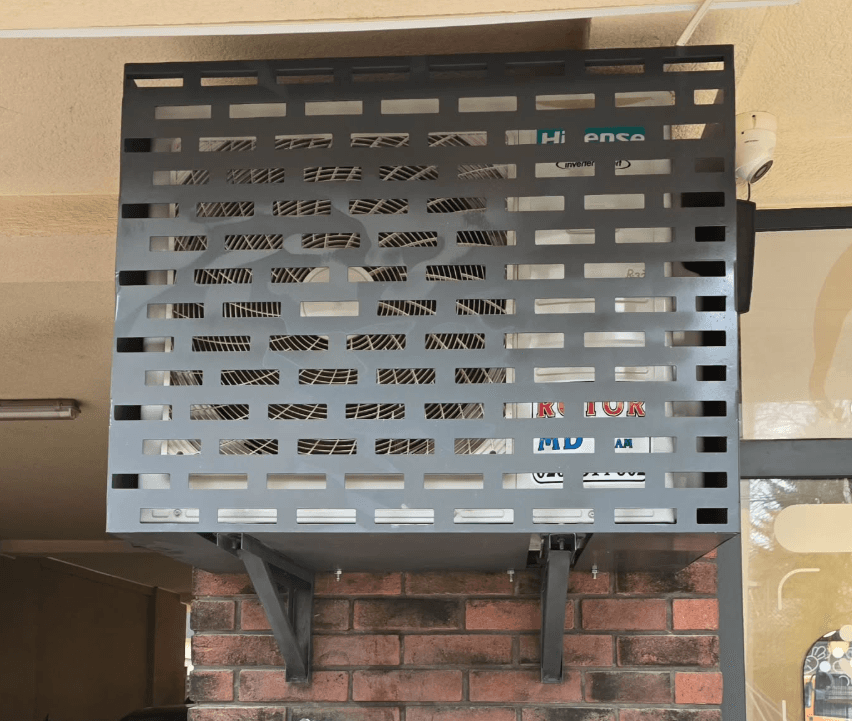 CNC-cut cover for outdoor AC unit — precision cutting to drawing